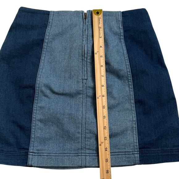 Free People Modern Femme Colorblock Mini Skirt - Picture 8 of 9